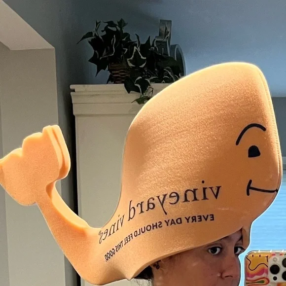 Vineyard Vines Whale Foam Hat - Store Display - Collector’s Item - Pink and Navy - Picture 5 of 5